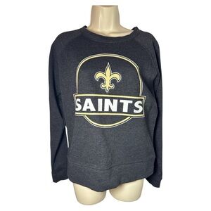 Saints Logo Gray Sweatshirt Small